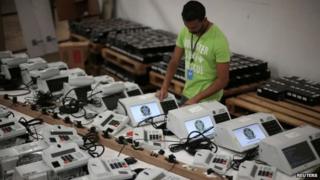 Машины для голосования в Бразилии, 24 сентября 14