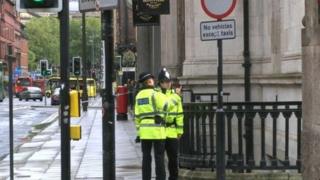 Police officers in Liverpool