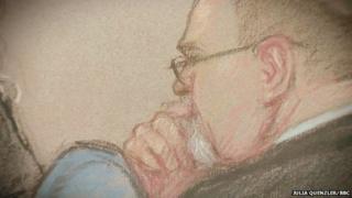 Eddie Graham court sketch