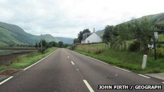 An A83 faisg air a' Chàrn Dubh.