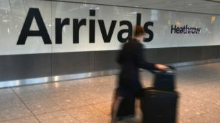 Heathrow arrivals