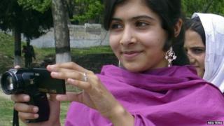 Malala Yousufzai, a 14-year-old schoolgirl, who was wounded in a gun attack, is seen in Swat Valley, northwest Pakistan,
