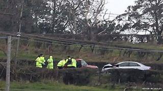 Coleraine accident scene