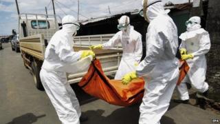Ebola victim in Liberia, 15 Oct