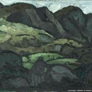 Landscape At Llanaelhaearn by Sir Kyffin Williams