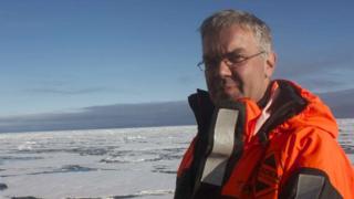 Prof Tom Rippeth in the Arctic