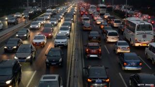 Beijing traffic jam