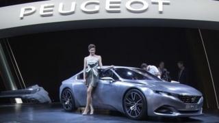 Peugeot Exalt is presented at the 2014 Paris Auto Show