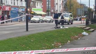 sutton stabbing stabbed teenager bus happened roundabout guardian caption copyright hill rose near charged boy over bbc