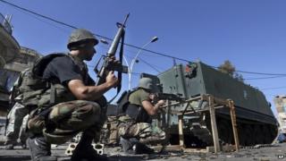 Lebanese troops in Tripoli - 26 October