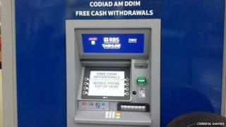 Cash point machine with wrong translation