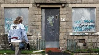 Run-down area of Govan