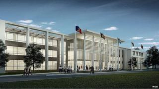 CGI of Defence training college at Worthy Down