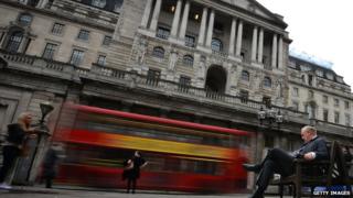 The Bank of England in Threadneedle Street