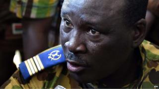 Col Isaac Zida in Ouagadougou, 31 October 2014