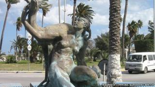 Maidan Al gazala statue in Tripoli, Libya (2009)