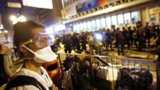 Pro-democracy campaigners in Hong Kong