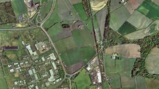 Aerial view of site
