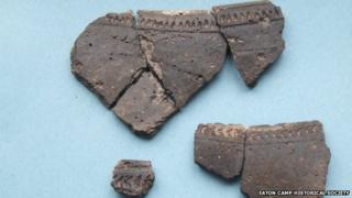 Some of the Iron Age pottery