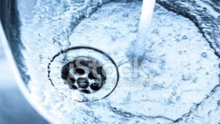 water in sink