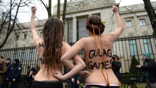 Femen protesters in Berlin