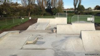 the new skatepark