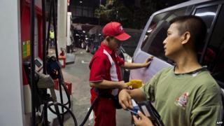Jakarta petrol station