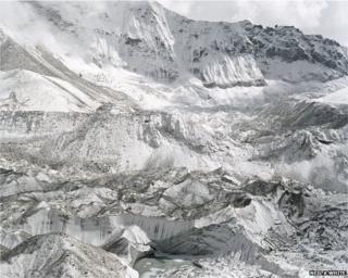 Imja Glacier, which is the source of water to Imja Tsho