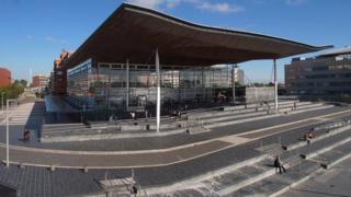 Y Senedd, Bae Caerdydd