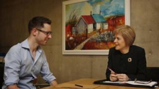 Gordon Aiken meets Nicola Sturgeon