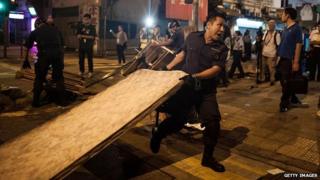 Police officials, acting on court orders, have cleared some protest sites