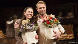 Ronan Keating with Once co-star Jill Winternitz