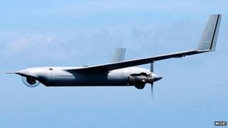 The ScanEagle unmanned aircraft