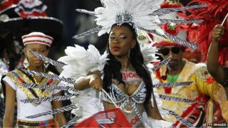 Trinidad carnival performers