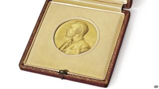 Watson's Nobel medal