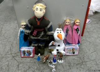 Counterfeit Frozen toys