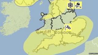 Map tywydd