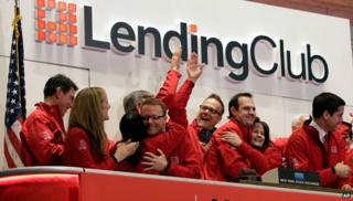 Lending Club staff at NYSE