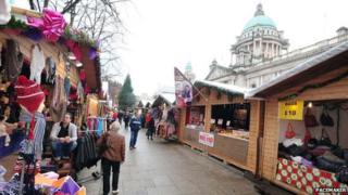 belfast market christmas leftover homeless collected food pacemaker copyright