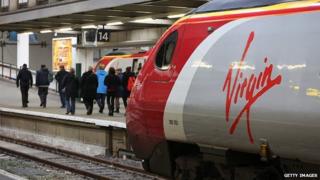 A Virgin train