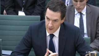 George Osborne appearing before MPs