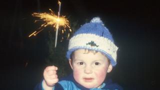 Balach beag le sparkler