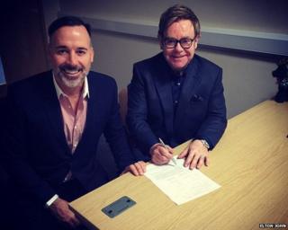 Elton John and David Furnish