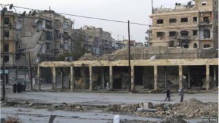 Aleppo's Bab al-Hadeed district, 10 December 2014
