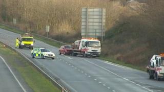 A30 collision scene