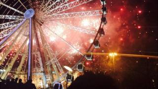 Manchester fireworks