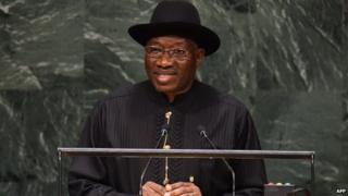 Nigeria's president, Goodluck Jonathan