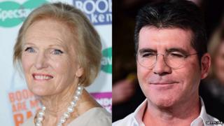 Mary Berry and Simon Cowell