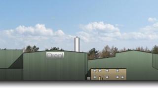 Artist's impression of the gassification plant in Corby