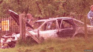 Car where Mr Brown's body was found